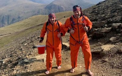 Barefoot astronauts stun Snowdon walkers by stripping naked at summit for NCUK!